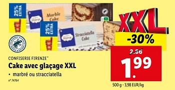 Promotions Cake avec glaçage xxl - Confiserie Firenze - Valide de 24/01/2024 à 30/01/2024 chez Lidl