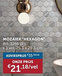 Mozaiek hexagon-Huismerk - Zelfbouwmarkt