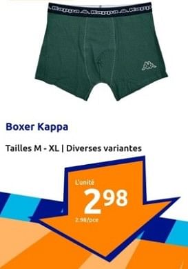 Promotions Boxer kappa - Kappa - Valide de 17/01/2024 à 23/01/2024 chez Action