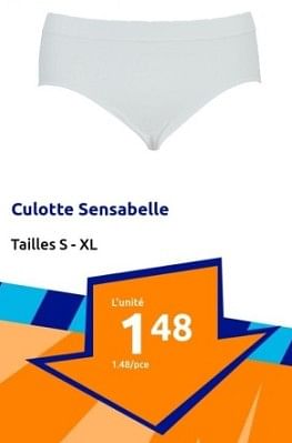 Promotions Culotte sensabelle - Sensabelle - Valide de 17/01/2024 à 23/01/2024 chez Action