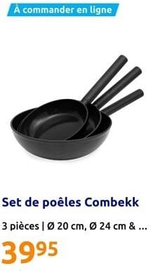 Promotions Set de poeles combekk - Combekk - Valide de 17/01/2024 à 23/01/2024 chez Action