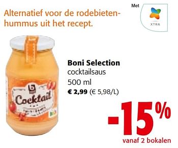 Promoties Boni selection cocktailsaus - Boni - Geldig van 17/01/2024 tot 30/01/2024 bij Colruyt