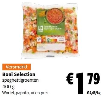 Promotions Boni selection spaghettigroenten - Boni - Valide de 17/01/2024 à 30/01/2024 chez Colruyt