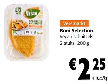 Promoties Boni selection vegan schnitzels - Boni - Geldig van 17/01/2024 tot 30/01/2024 bij Colruyt