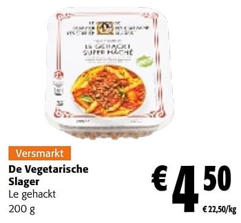 Promoties De vegetarische slager le gehackt - De Vegetarische Slager - Geldig van 17/01/2024 tot 30/01/2024 bij Colruyt