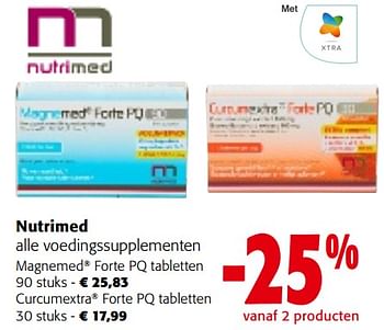 Promoties Nutrimed alle voedingssupplementen - Nutrimed - Geldig van 17/01/2024 tot 30/01/2024 bij Colruyt