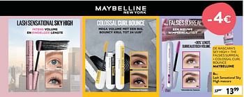 Promoties Lash sensational sky high mascara - Maybelline - Geldig van 17/01/2024 tot 30/01/2024 bij DI