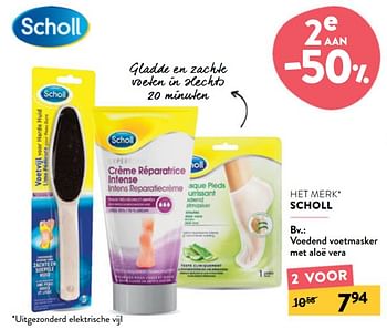 Promoties Voedend voetmasker met aloë vera - Scholl - Geldig van 17/01/2024 tot 30/01/2024 bij DI
