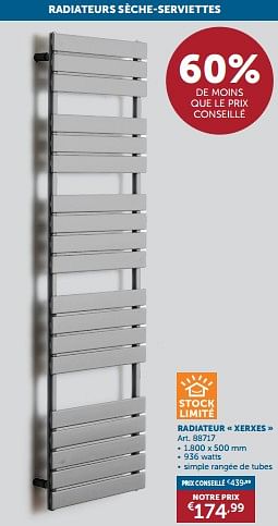 Promotions Beauheat radiateur xerxes - Beauheat - Valide de 23/01/2024 à 26/02/2024 chez Zelfbouwmarkt