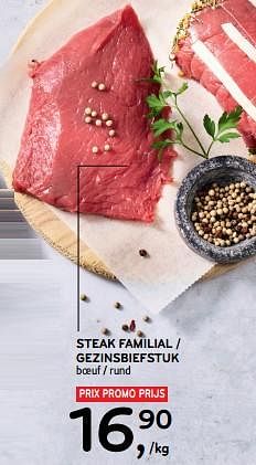 Promotions Steak familial boeuf - Produit maison - Alvo - Valide de 17/01/2024 à 30/01/2024 chez Alvo