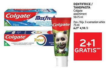 Promotions Dentifrice colgate 2+1 gratis - Colgate - Valide de 17/01/2024 à 30/01/2024 chez Alvo