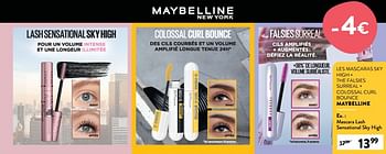 Promotions Mascara lash sensational sky high - Maybelline - Valide de 17/01/2024 à 30/01/2024 chez DI