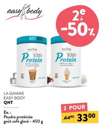 Promotions Poudre protéinée goût café glacé - QNT - Valide de 17/01/2024 à 30/01/2024 chez DI