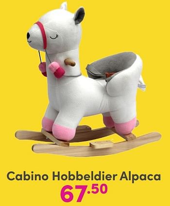 Promoties Cabino hobbeldier alpaca - Cabino - Geldig van 01/01/2024 tot 03/02/2024 bij Baby & Tiener Megastore