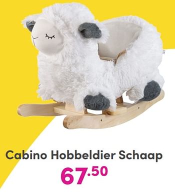 Promoties Cabino hobbeldier schaap - Cabino - Geldig van 01/01/2024 tot 03/02/2024 bij Baby & Tiener Megastore