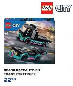 Promoties 60406 raceauto en transporttruck - Lego - Geldig van 18/01/2024 tot 15/02/2024 bij Supra Bazar