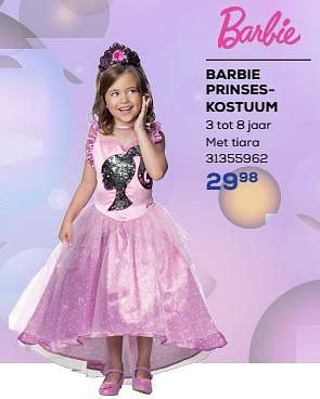 Promoties Barbie prinseskostuum - Rubies - Geldig van 18/01/2024 tot 15/02/2024 bij Supra Bazar