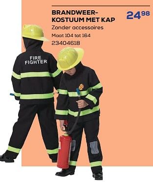 Promoties Brandweerkostuum met kap - Huismerk - Supra Bazar - Geldig van 18/01/2024 tot 15/02/2024 bij Supra Bazar