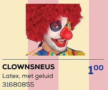 Promoties Clownsneus latex, met geluid - Huismerk - Supra Bazar - Geldig van 18/01/2024 tot 15/02/2024 bij Supra Bazar