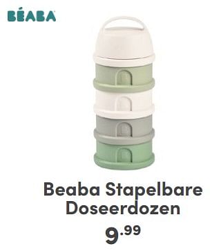 Promoties Beaba stapelbare doseerdozen - Beaba - Geldig van 21/01/2024 tot 27/01/2024 bij Baby & Tiener Megastore