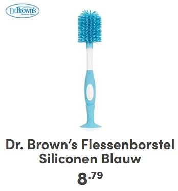 Promoties Dr. brown’s flessenborstel siliconen blauw - DrBrown's - Geldig van 21/01/2024 tot 27/01/2024 bij Baby & Tiener Megastore