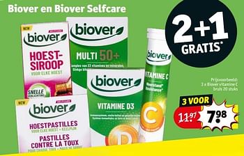 Promoties Biover vitamine c bruis - Biover - Geldig van 23/01/2024 tot 28/01/2024 bij Kruidvat