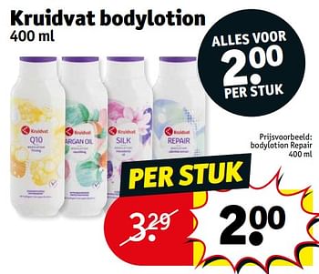 Promoties Bodylotion repair - Huismerk - Kruidvat - Geldig van 23/01/2024 tot 28/01/2024 bij Kruidvat