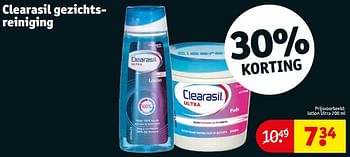 Promoties Clearasil gezichtsreiniging lotion ultra - Clearasil  - Geldig van 23/01/2024 tot 28/01/2024 bij Kruidvat