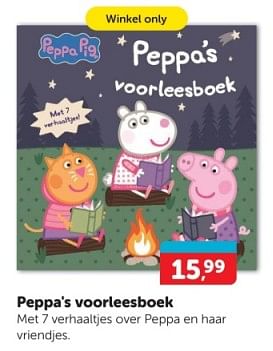 Promoties Peppa`s voorleesboek - Huismerk - Boekenvoordeel - Geldig van 20/01/2024 tot 28/01/2024 bij BoekenVoordeel