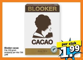 Promoties Blooker cacao - Blooker - Geldig van 22/01/2024 tot 28/01/2024 bij Albert Heijn