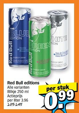 Promoties Red bull editions - Red Bull - Geldig van 22/01/2024 tot 28/01/2024 bij Albert Heijn