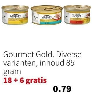 Promoties Gourmet gold - Purina - Geldig van 22/01/2024 tot 28/01/2024 bij Intratuin