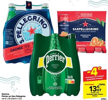 Promoties Bruisend water natuur perrier - Perrier - Geldig van 24/01/2024 tot 30/01/2024 bij Carrefour