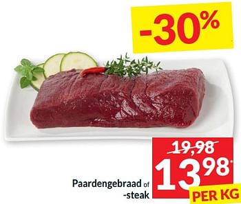 Promoties Paardengebraad of -steak - Huismerk - Intermarche - Geldig van 23/01/2024 tot 28/01/2024 bij Intermarche