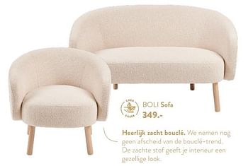 Promoties Boli sofa - Huismerk - Casa - Geldig van 18/01/2024 tot 07/02/2024 bij Casa
