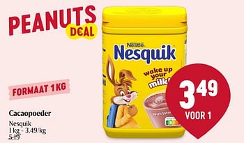 Promotions Cacaopoeder nesquik - Nestlé - Valide de 25/01/2024 à 31/01/2024 chez Delhaize