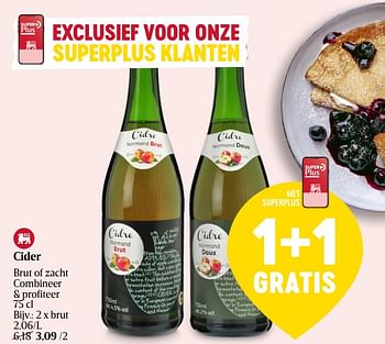 Promoties Cider brut - Huismerk - Delhaize - Geldig van 25/01/2024 tot 31/01/2024 bij Delhaize