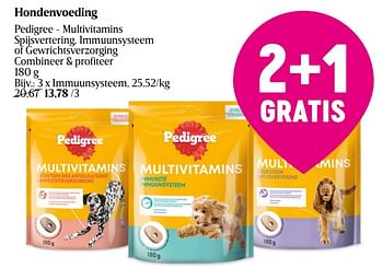 Promoties Hondenvoeding pedigree - multivitamins immuunsysteem - Pedigree - Geldig van 25/01/2024 tot 31/01/2024 bij Delhaize