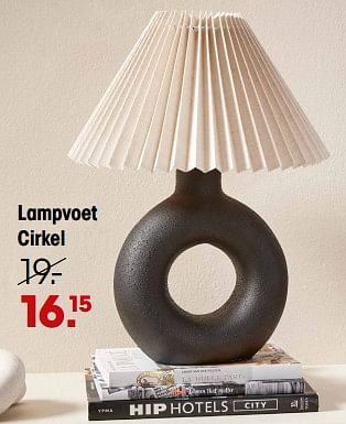 Promoties Lampvoet cirkel - Huismerk - Kwantum - Geldig van 25/01/2024 tot 28/01/2024 bij Kwantum
