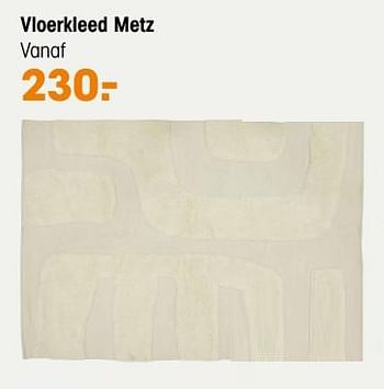 Promoties Vloerkleed metz - Huismerk - Kwantum - Geldig van 25/01/2024 tot 28/01/2024 bij Kwantum