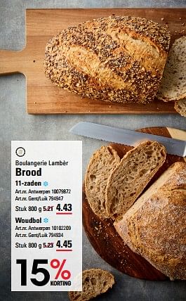 Promoties Brood - Boulangerie Lambèr - Geldig van 25/01/2024 tot 19/02/2024 bij Sligro