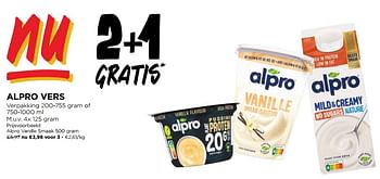 Promoties Alpro vanille smaak - Alpro - Geldig van 24/01/2024 tot 30/01/2024 bij Jumbo