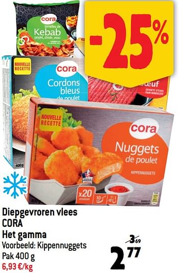 Promoties Diepgevroren vlees cora - Huismerk - Match - Geldig van 24/01/2024 tot 30/01/2024 bij Match