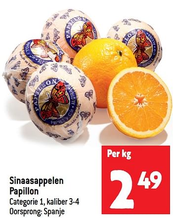 Promoties Sinaasappelen papillon - Huismerk - Match - Geldig van 24/01/2024 tot 30/01/2024 bij Match