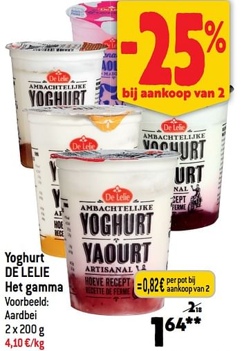 Promoties Yoghurt de lelie - De Lelie - Geldig van 24/01/2024 tot 30/01/2024 bij Match