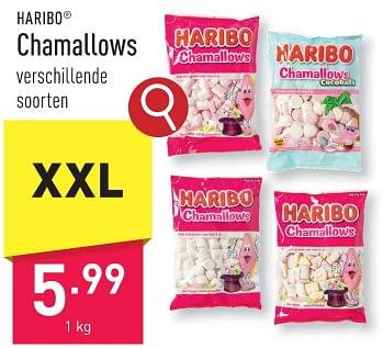 Promoties Chamallows - Haribo - Geldig van 29/01/2024 tot 03/02/2024 bij Aldi