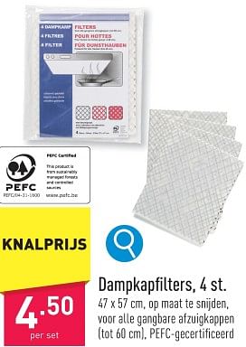 Promoties Dampkapfilters - Huismerk - Aldi - Geldig van 29/01/2024 tot 03/02/2024 bij Aldi