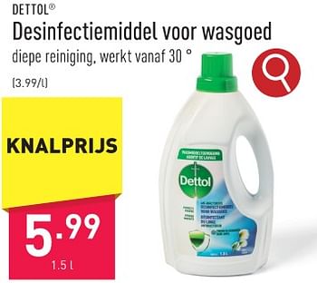 Promoties Desinfectiemiddel voor wasgoed - Dettol - Geldig van 29/01/2024 tot 03/02/2024 bij Aldi