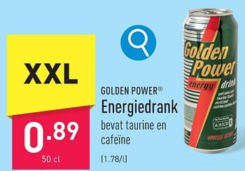 Promoties Energiedrank - Golden Power - Geldig van 29/01/2024 tot 03/02/2024 bij Aldi