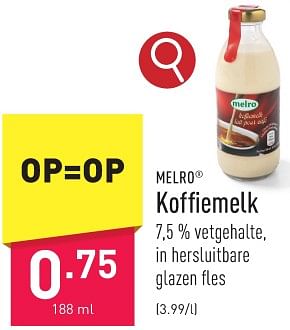 Promoties Koffiemelk - MELRO - Geldig van 29/01/2024 tot 03/02/2024 bij Aldi